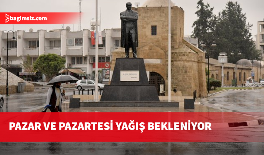 Meteoroloji, pazar ve pazartesi yağış beklendiğini duyurdu