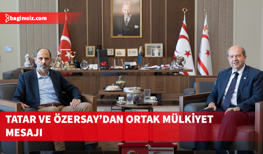 Cumhurbaşkanı Tatar, HP Genel Başkanı Özersay’ı kabul etti