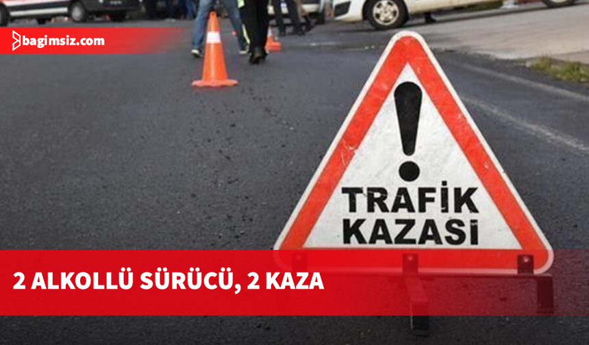 Girne ve Alevkayası’nda alkollü sürücüler kazaya neden oldu
