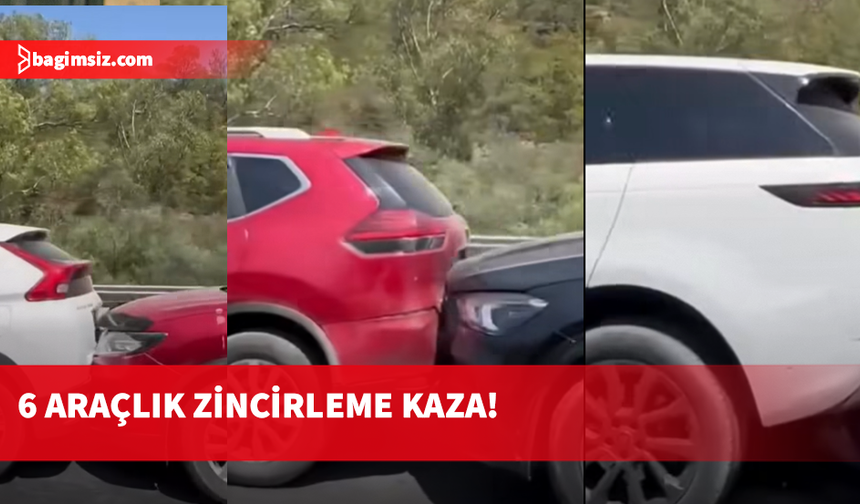 Girne-Lefkoşa Anayolu’nda 6 araçlık zincirleme kaza