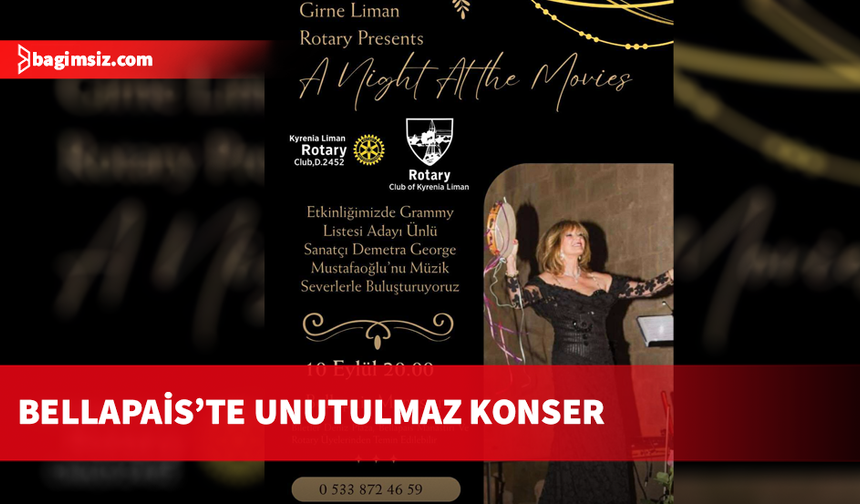 Demetra George Mustafaoğlu, Bellapais Manastırında konser verecek