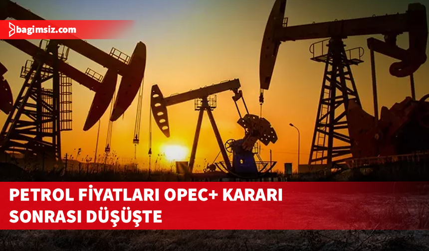 Brent petrol düşüşte...