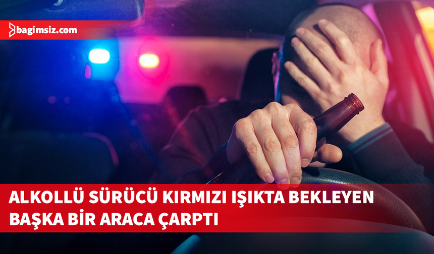 Alsancak'ta alkollü sürücü kazaya neden oldu