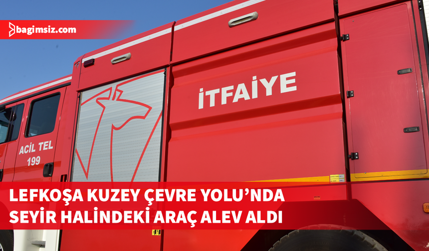 Seyir halindeki araçta yangın