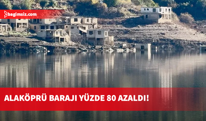 KKTC’ye içme suyu sağlayan Alaköprü Barajı’nda su azaldı...