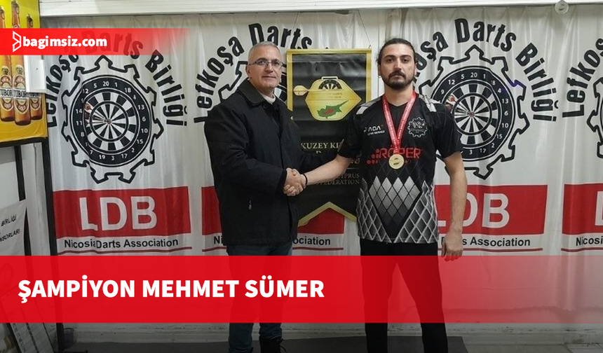 Darts liginde 2'nci ayak oynandı: Şampiyon Mehmet Sümer