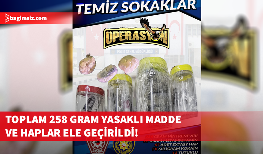 Narkotik’ten “Temiz Sokaklar Operasyonu” : 13 kişi tutuklandı