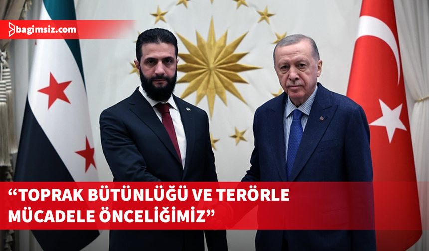 Erdoğan, Şara'yla telefonda görüştü