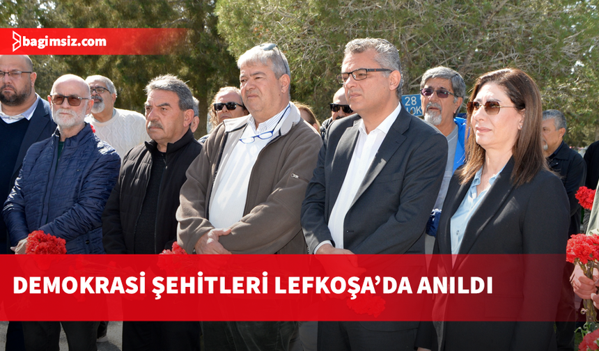Demokrasi Şehitleri Lefkoşa’da düzenlenen törenle anıldı