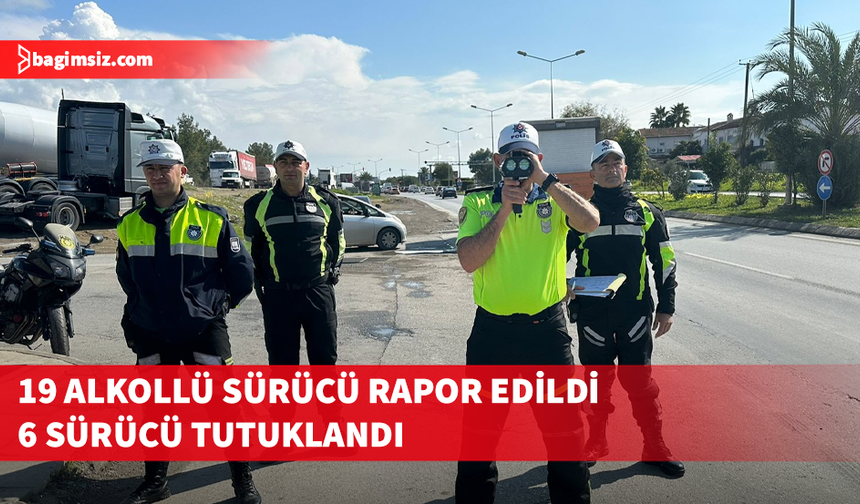 Trafik denetimlerinde 381 sürücü rapor edildi, 45 araç trafikten men edildi