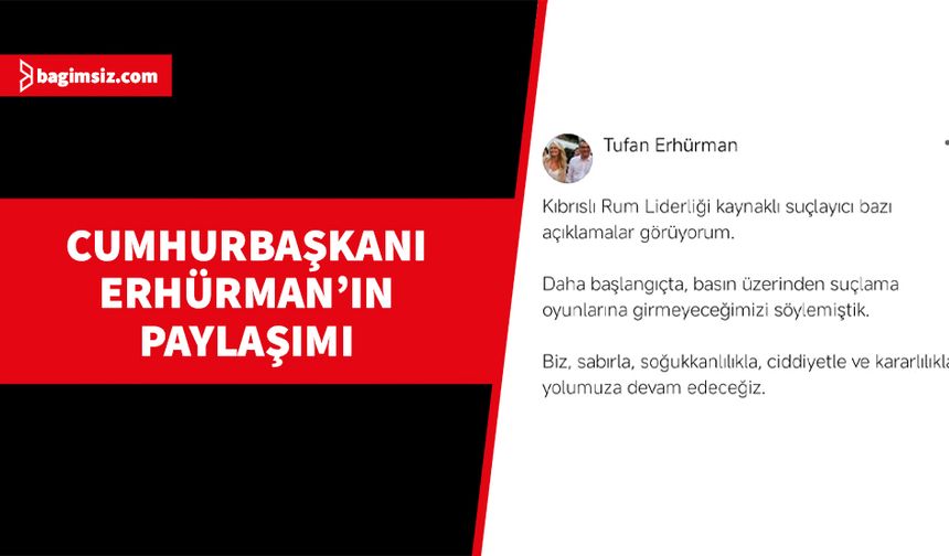 Biz, sabırla, soğukkanlılıkla, ciddiyetle ve kararlılıkla yolumuza devam edeceğiz.