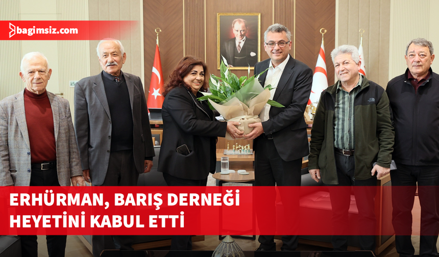 Cumhurbaşkanı Tufan Erhürman, Barış Derneği heyetini kabul etti