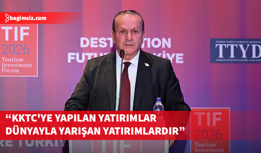 Ataoğlu, Turizm Yatırım Forumu’nda KKTC’nin yatırım vizyonunu anlattı