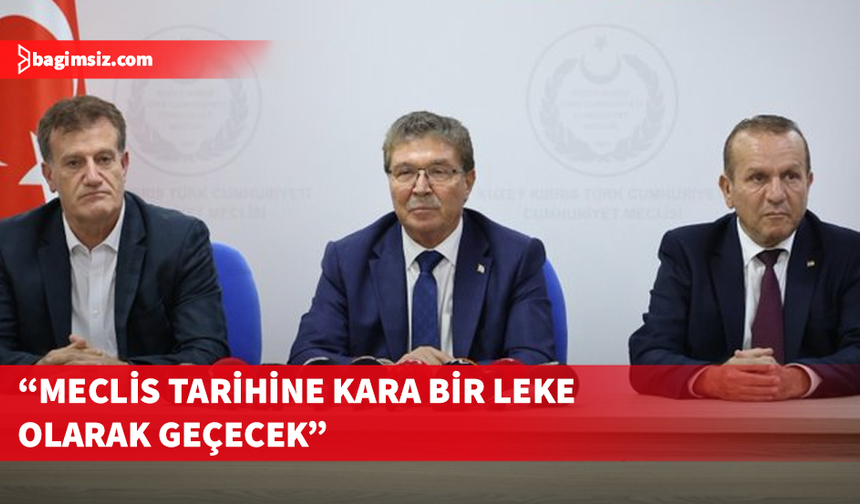 Hükümet: Meclis iç tüzüğünü ayaklar altına alınan bu anti demokratik tavrı kınıyoruz