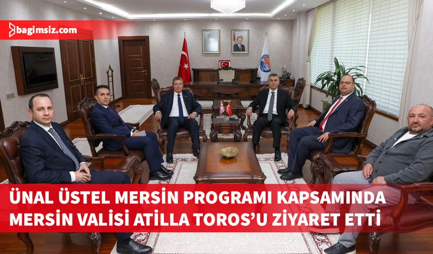 Başbakan Üstel Mersin Valisi Toros'u ziyaret etti