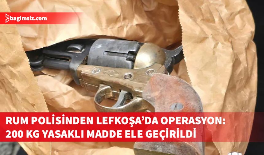 Rum Polisi Lefkoşa’da 200 kg yasaklı madde silah ve patlayıcı ele geçirdi