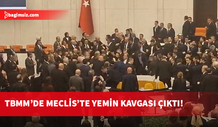 Mustafa Çiftçi ve Akın Gürlek'in yemin töreni öncesi TBMM'de yumruklu kavga!