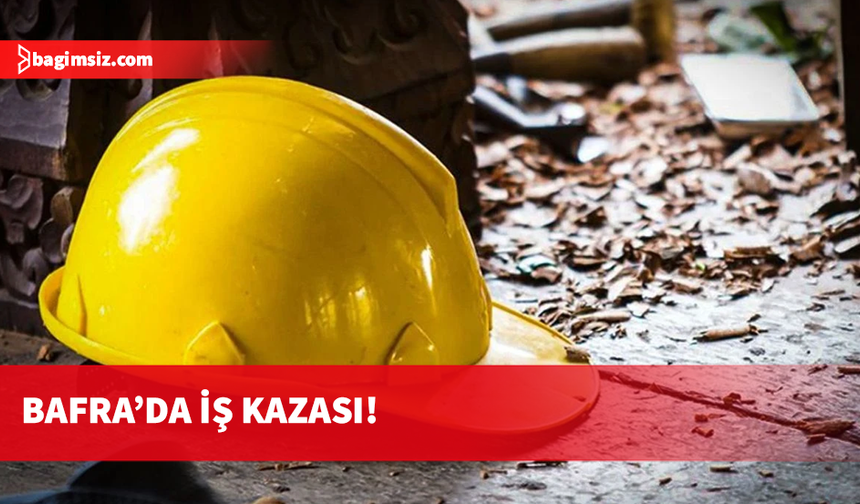 Bafra’da iş kazası: 1.5 metreden demir çubukların üzerine düştü!