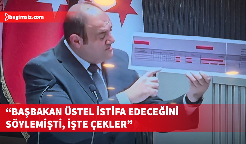 Barçın kürsüden çekleri gösterdi!