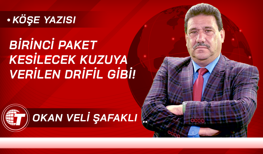 BİRİNCİ PAKET KESİLECEK KUZUYA VERİLEN DRİFİL GİBİ!