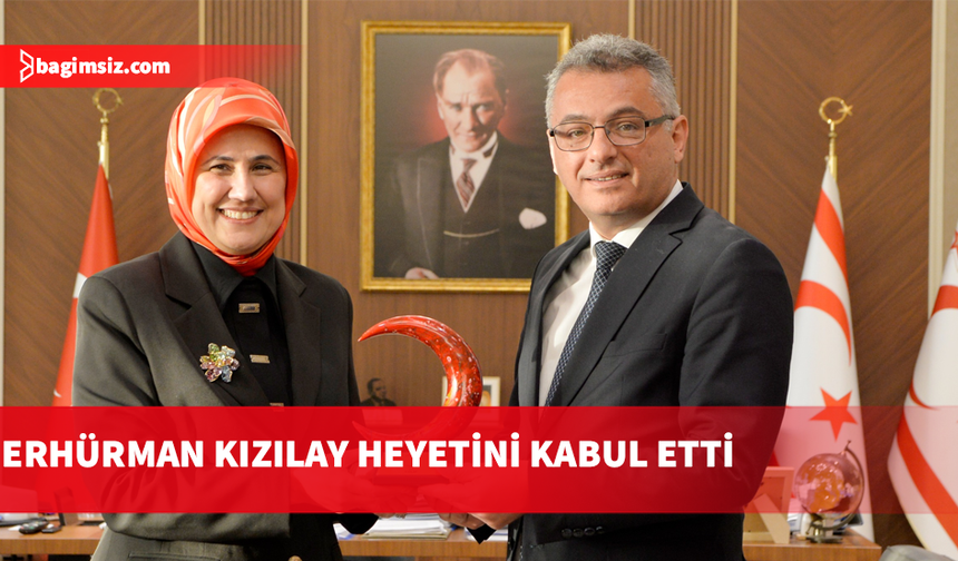 Cumhurbaşkanı Erhürman, Kızılay Genel Başkanı Meriç’i kabul etti