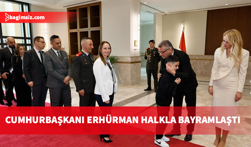 Cumhurbaşkanı Tufan Erhürman ve eşi Nilden Bektaş Erhürman halkla bayramlaştı