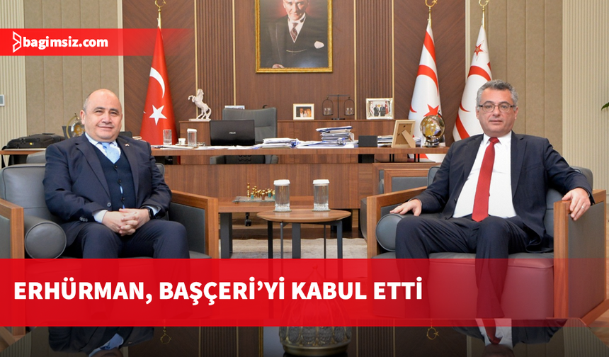 Erhürman, TC Lefkoşa Büyükelçisi Başçeri’yi kabul etti