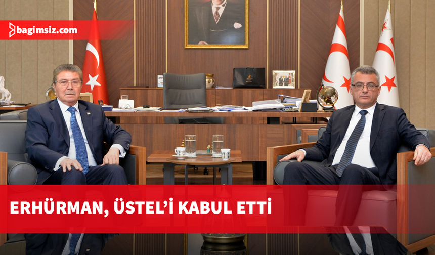 Cumhurbaşkanı Tufan Erhürman, Başbakan Ünal Üstel’i kabul etti
