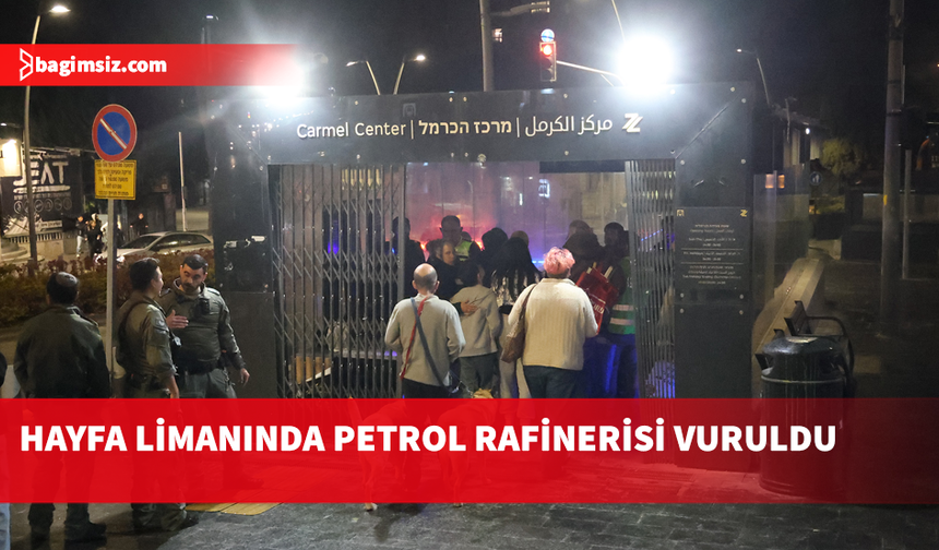 İran Hayfa’yı hedef aldı: Kentteki petrol rafinerinden siyah dumanlar yükseliyor