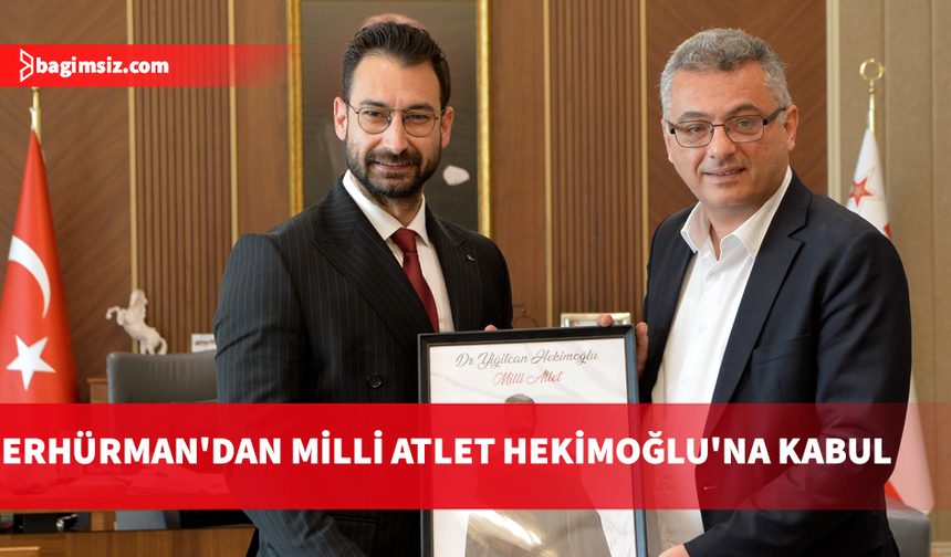 Cumhurbaşkanı Tufan Erhürman, milli atlet Yiğitcan Hekimoğlu ile görüştü