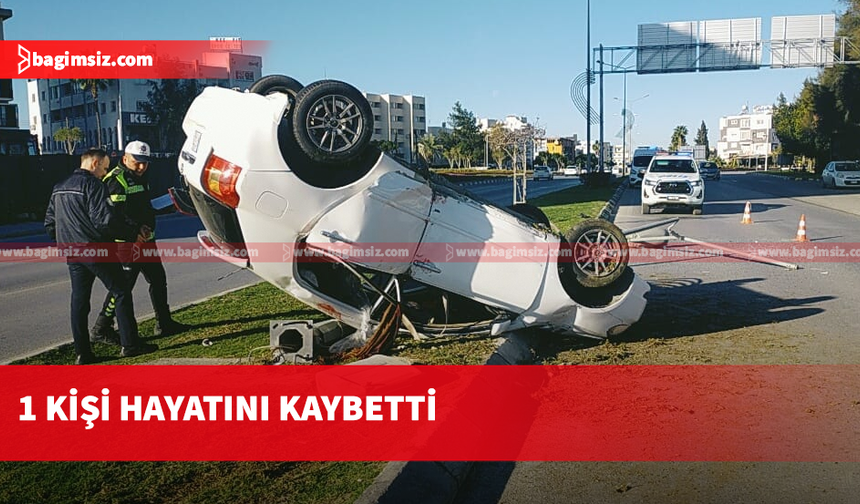 Gönyeli Çemberii yakınlarında ölümlü kaza...