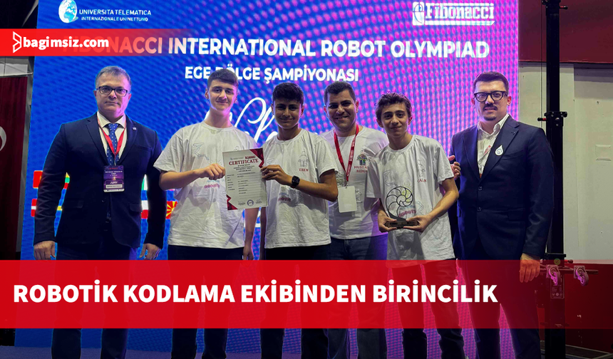 Robotik kodlama ekibinden birincilik