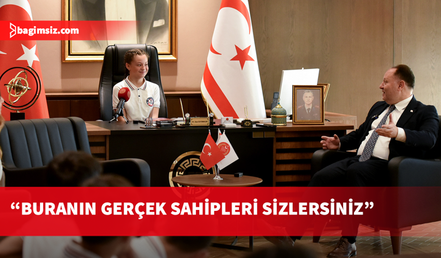 Öztürkler, makamını Şht. Yalçın İlkokulu öğrencisi Rana Dalay'a devretti