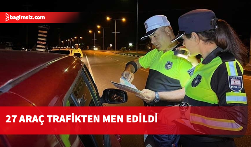 Trafik denetimleri: 248 araç sürücüsü rapor edildi