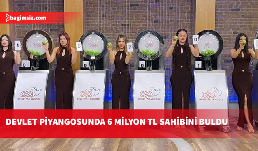 6 milyon TL'lik büyük ikramiye, ‘15705’ numaralı bilete isabet etti