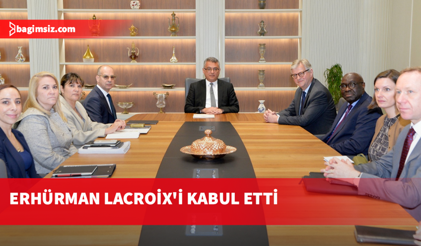 Cumhurbaşkanı Erhürman Lacroix'i kabul etti