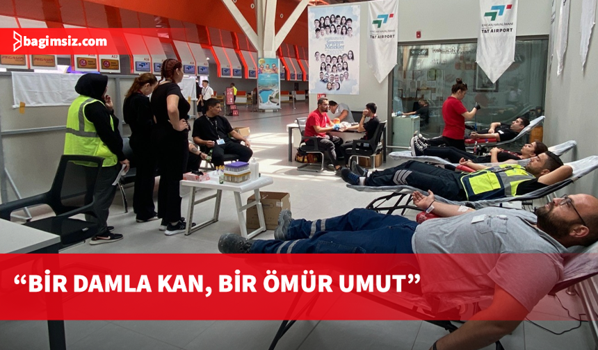 Ercan Havalimanı'nda kan bağış kampanyası düzenlendi
