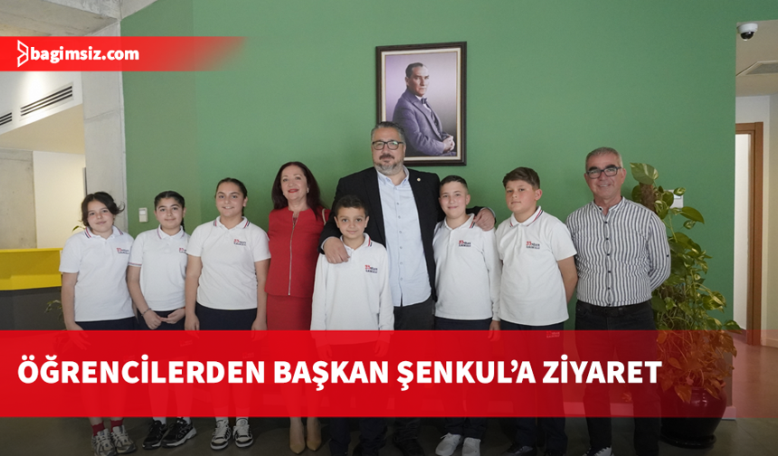 23 Nisan İlkokulu öğrencileri Girne Belediye Başkanı Şenkul’u ziyaret etti