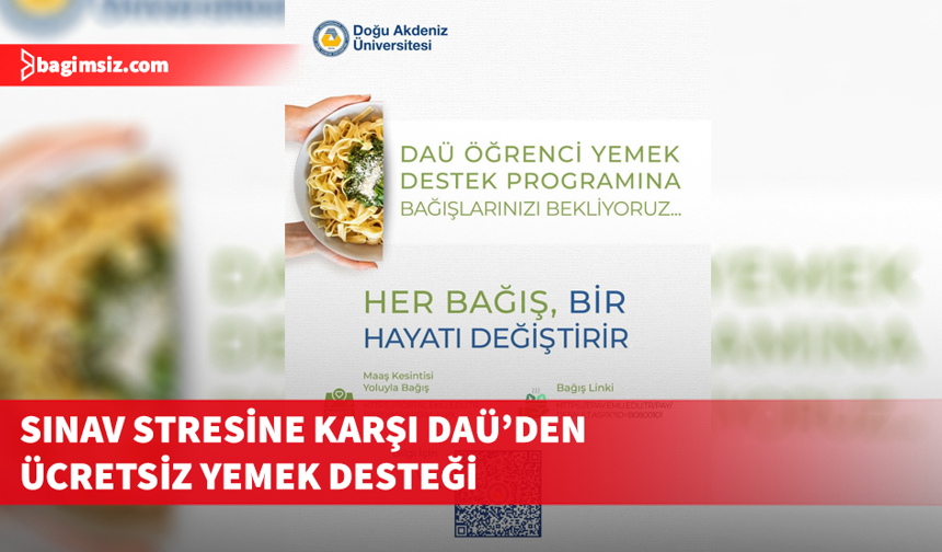 DAÜ ücretsiz yemek programı devam ediyor