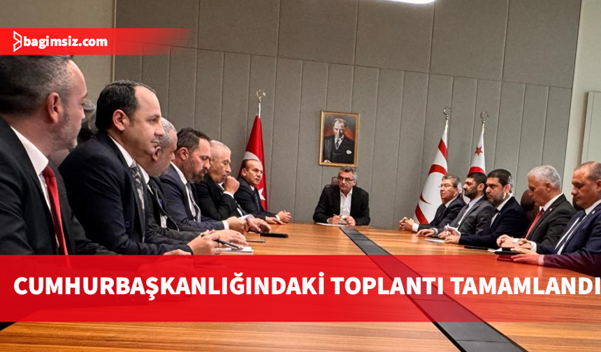 Cumhurbaşkanlığındaki toplantı tamamlandı: Görüşmenin detaylarına ilişkin açıklama yapılmadı