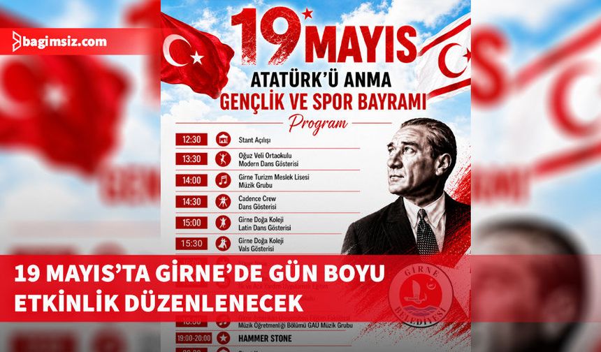 19 Mayıs Atatürk’ü Anma, Gençlik ve Spor Bayramı Girne'de etkinliklerle kutlanacak