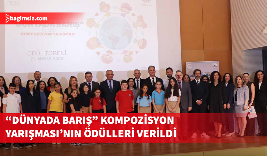 “Dünyada barış” konulu kompozisyon yarışmasının ödül töreni yapıldı