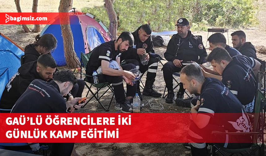 GAÜ'lü öğrencilere iki günlük kamp eğitimi