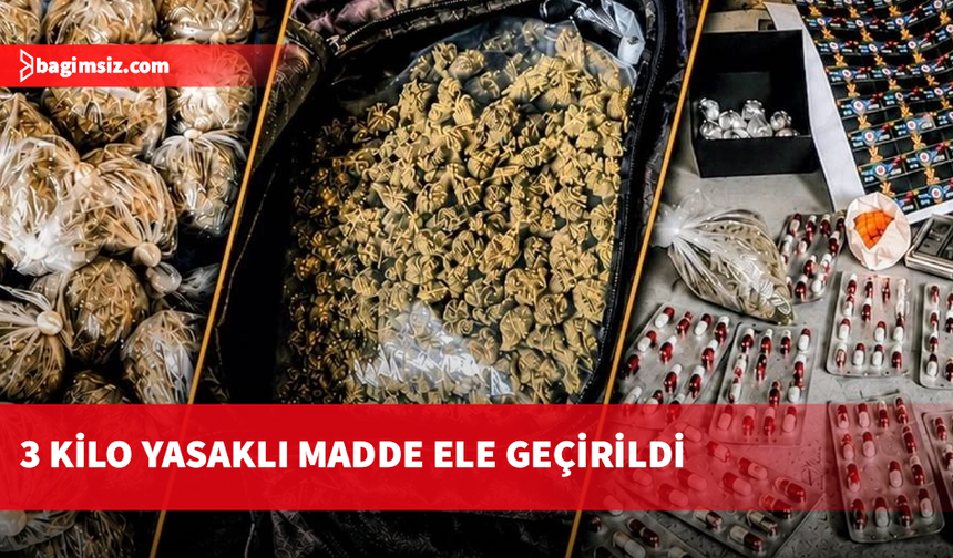 Narko Güç Operasyonu’nda 3 kilo yasaklı madde ele geçirildi