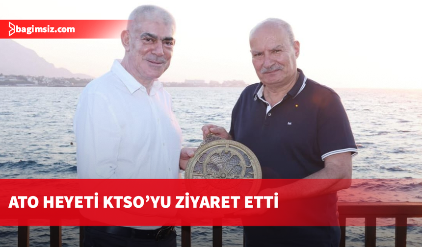KKTC'de temaslarda bulunan ATO heyetinden KTSO'ya ziyaret