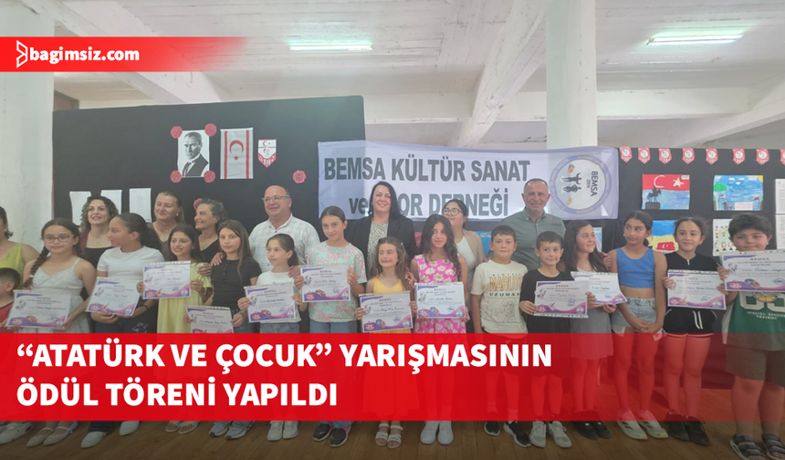 “Atatürk ve Çocuk” konulu resim ve şiir yarışması ödül töreni yapıldı