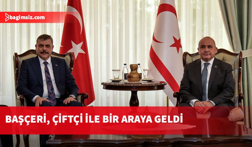 TC Lefkoşa Büyükelçisi Başçeri, TC İçişleri Bakanı Çiftçi ile bir araya geldi