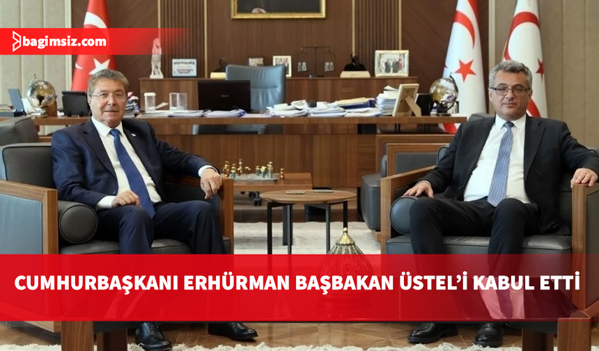 Cumhurbaşkanı Erhürman, Başbakan Üstel’i kabul etti: Güncel konular ele alındı
