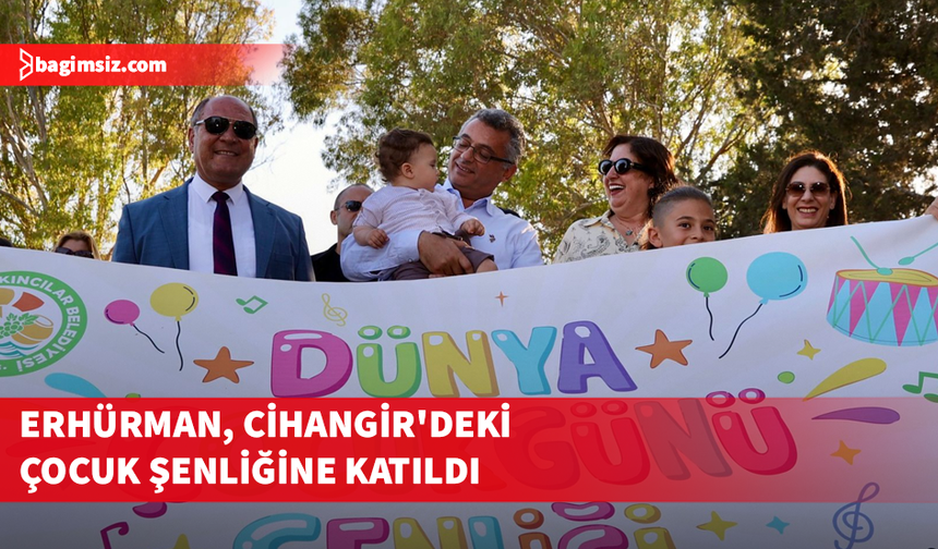Erhürman, Cihangir'deki çocuk şenliğine katıldı