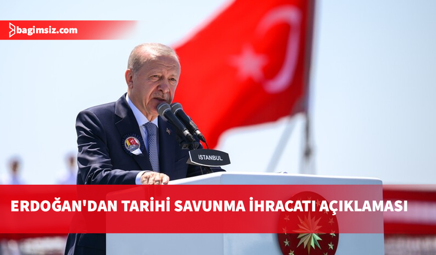 Erdoğan: Türkiye, tarihinde ilk kez bir NATO ve AB üyesi ülkeye savaş gemisi ihraç etmiştir